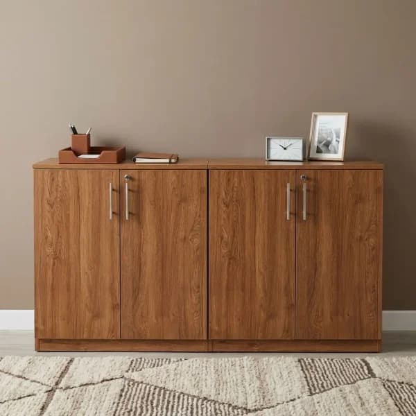 Compact Wooden Storage Cabinet